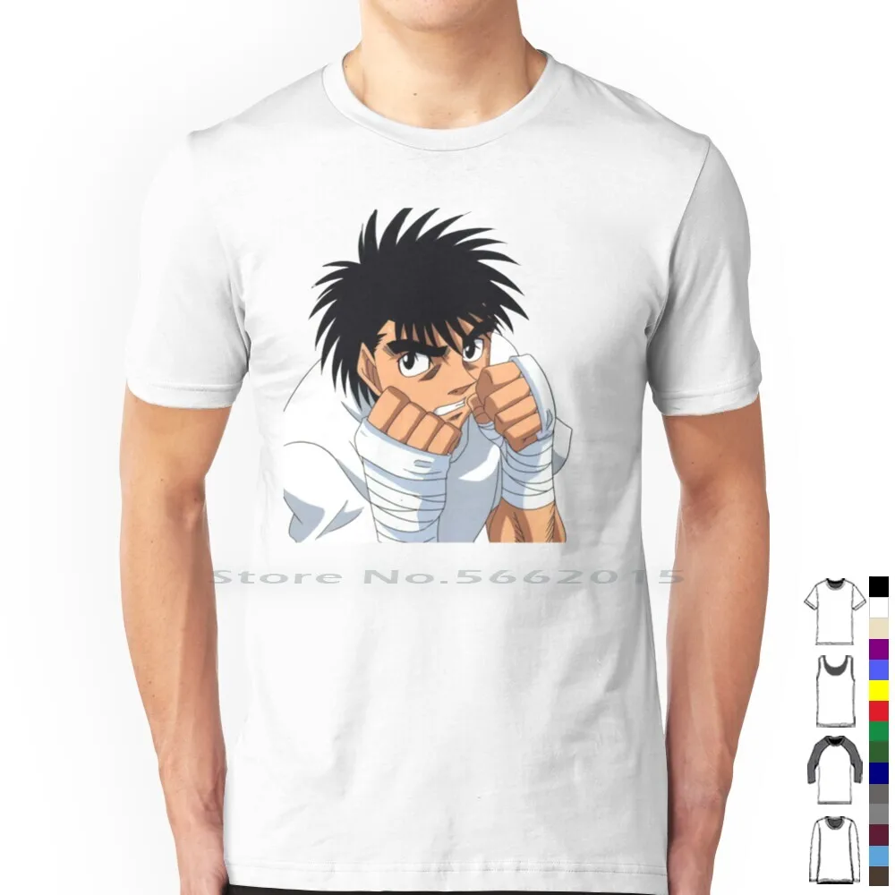 Hajime T Shirt 100% Cotton Ippo Makunouchi Takamura Kamogawa Gym Mamoru Aoki Masaru Genji Kimura Tatsuya Sendo Takeshi Boxing