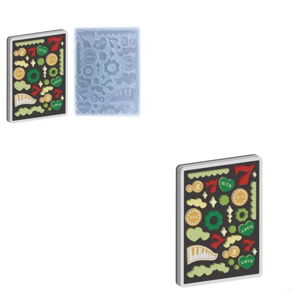 قالب من السيليكون لتزيين إطار الصورة الرمال المتحركة لإكسسوارات الحرف اليدوية #1