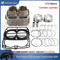 STD 80mm ATV UTV cylinder piston gasket Overhaul Kit for 2005-2017 Polaris RZR 800 Ranger 800 Sportsman 800 X2 EFI ESP 2203911