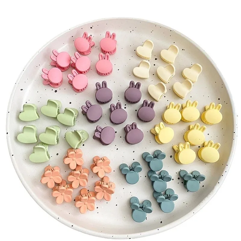 Colorful Candy Clasp Clip Mini Small Princess Head Broken Hair Clip Summer Forehead Bangs Side Clip Broken Hair Headpiece.