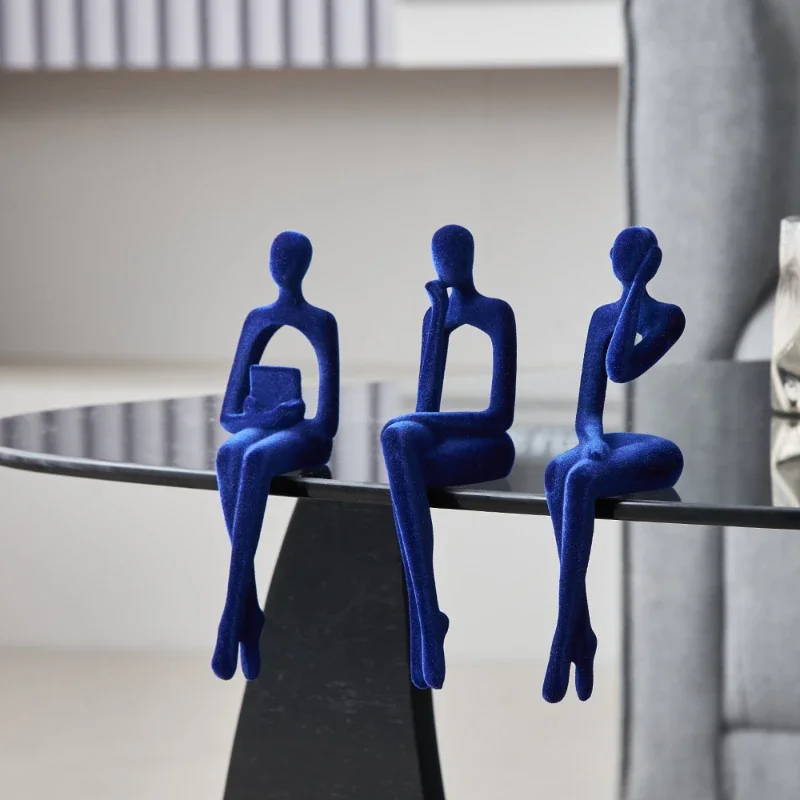 

Abstract Figure Ornaments Modern Sculpture & Figurine for Interior Home Decoration Resin Statue Aesthetic Living Room Decor