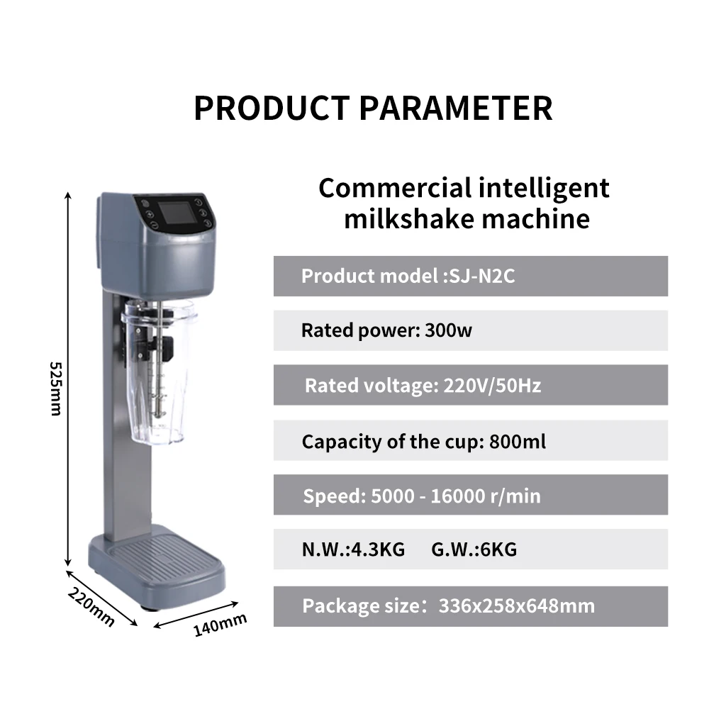 Hot-selling products Single head stainless steel manual milkshake machine Commercial milk shop milkshake mixer