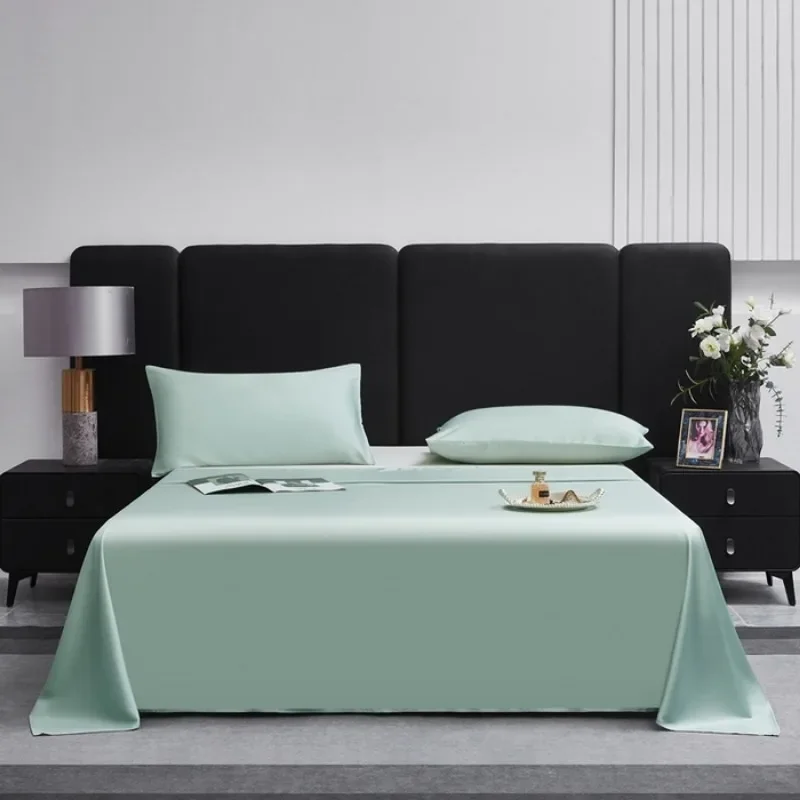 

2025 New 80S Tencel Lyocell Sheet Sheet Sheet Solid Color Tencel Fabric Smooth, Comfortable and Machine Washable