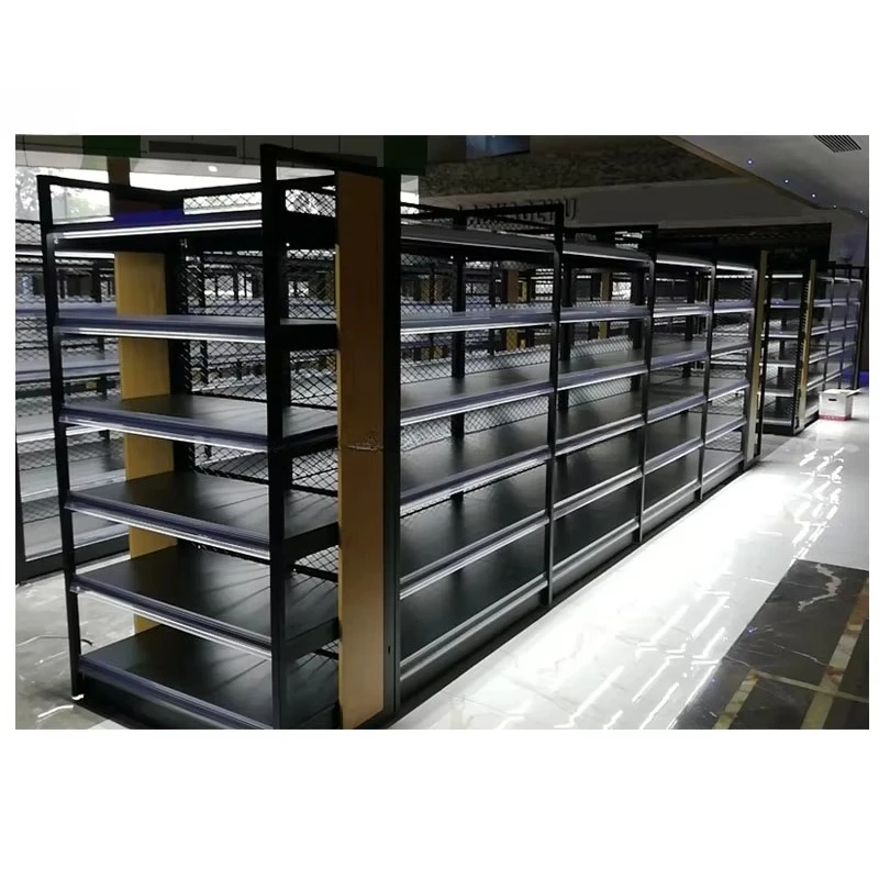 High Quality Metal Store Shelving Grocery Shop Display Stands Display Shelving for Retail Stores