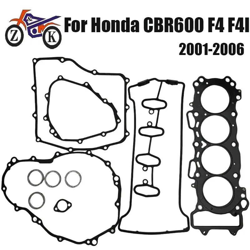 

Motorcycle Engine Cylinder Cover Gasket Kit For Honda CBR600F4 CBR600F4i CBR 600 F4 F4i CBR600 F4 CBR600 F4i 2001-2006 Replace