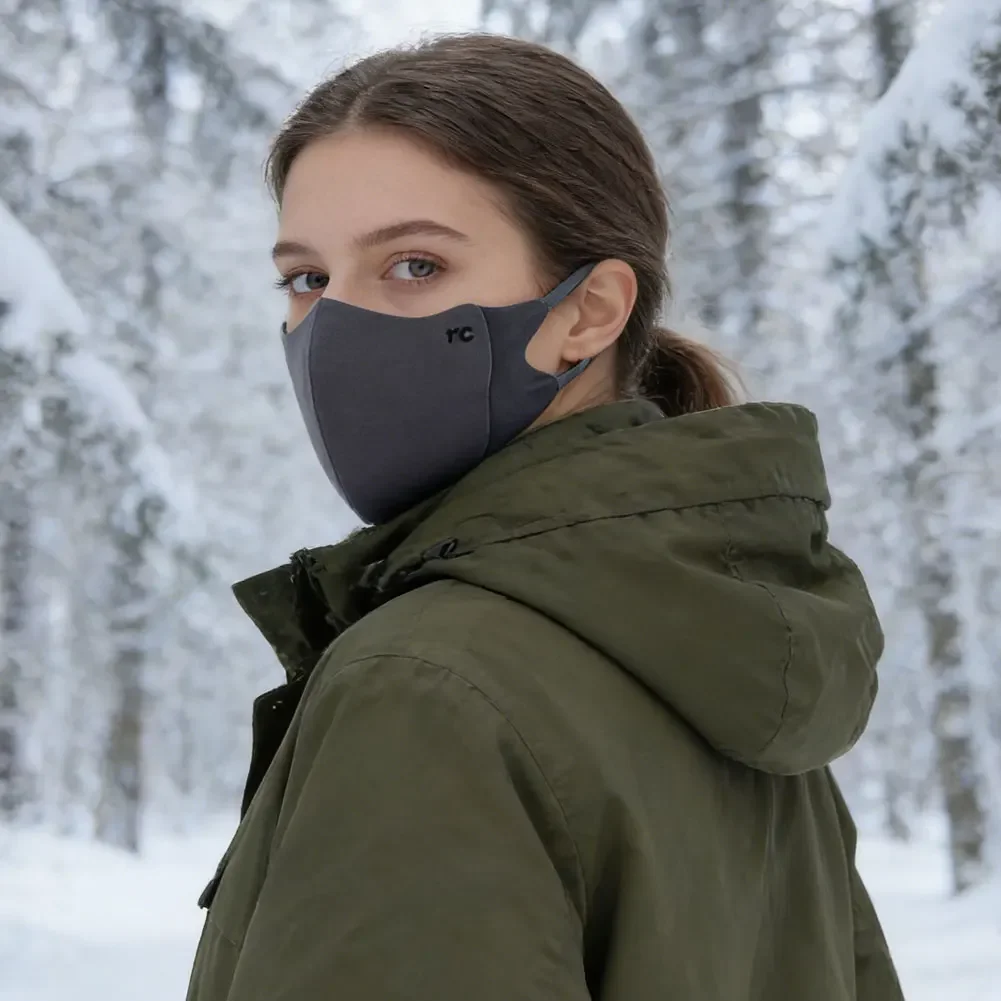 High Aesthetic Winter Face Mask for Women Adjustable Ear Loops Bicycle Riding Windproof Cold Protection Warmth Facial Covering