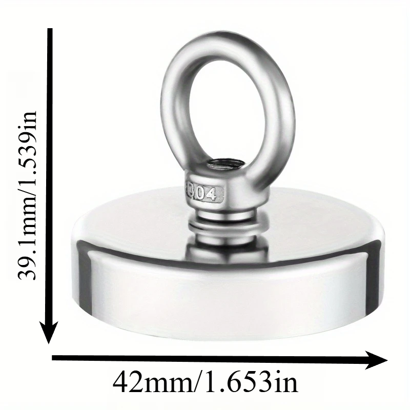 SNJ32/42/48/60/70/90 Ultra Powerful Fishing Magnet Heavy Duty, Strong Fishing Magnet with Eyebolt For-Deal for Outdoor Fishing