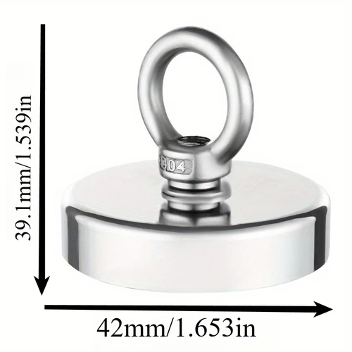 Imagen 2 del producto SNJ32/42/48/60/70/90 Imán de pesca ultrapotente Imán de pesca resistente y fuerte con cáncamo para ideal para pesca al aire libre