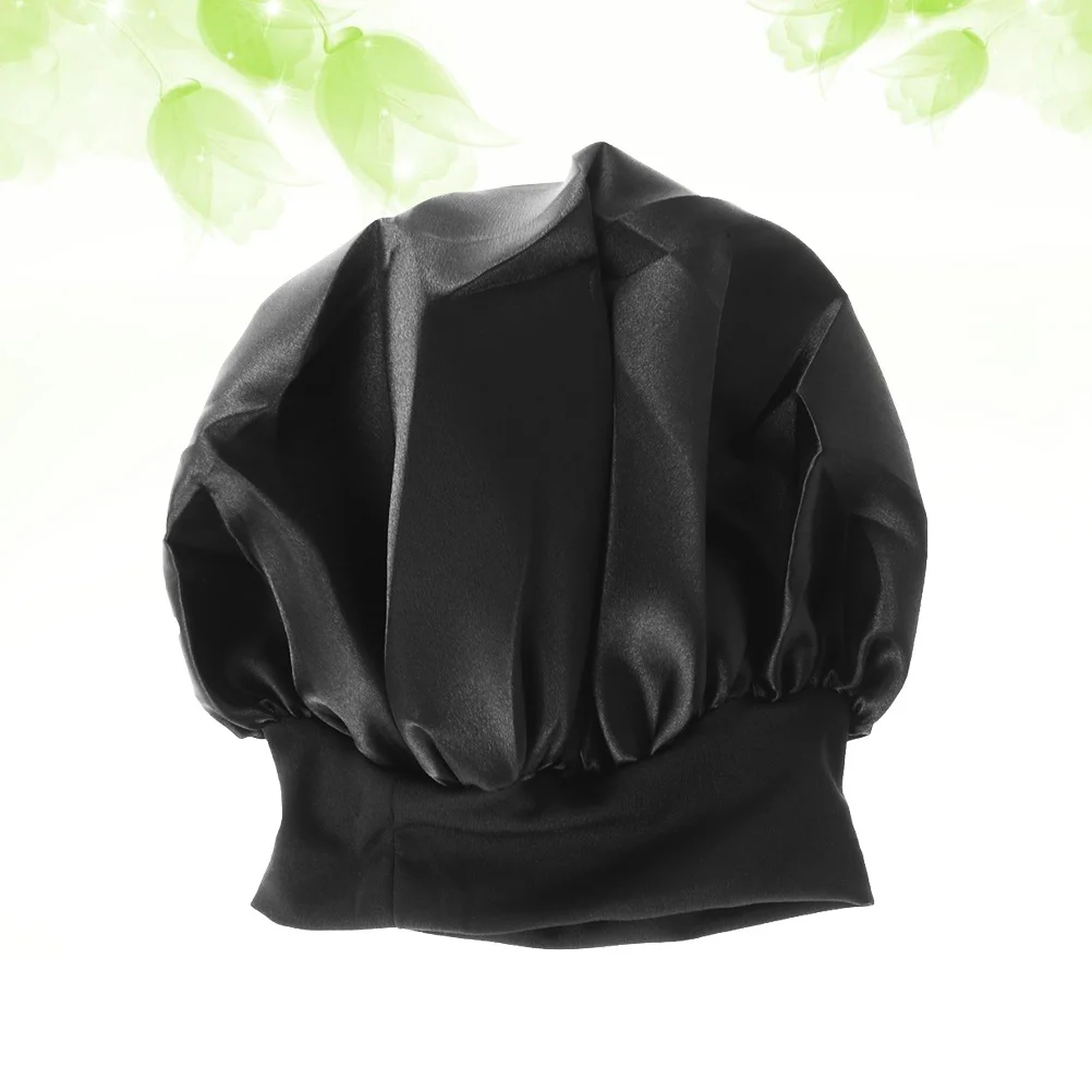 

2pcs High Elastic Sleeping Cap Wide Side For Women Girls Large Size Hair Protection Durable Soft Bonnet Machine Washable