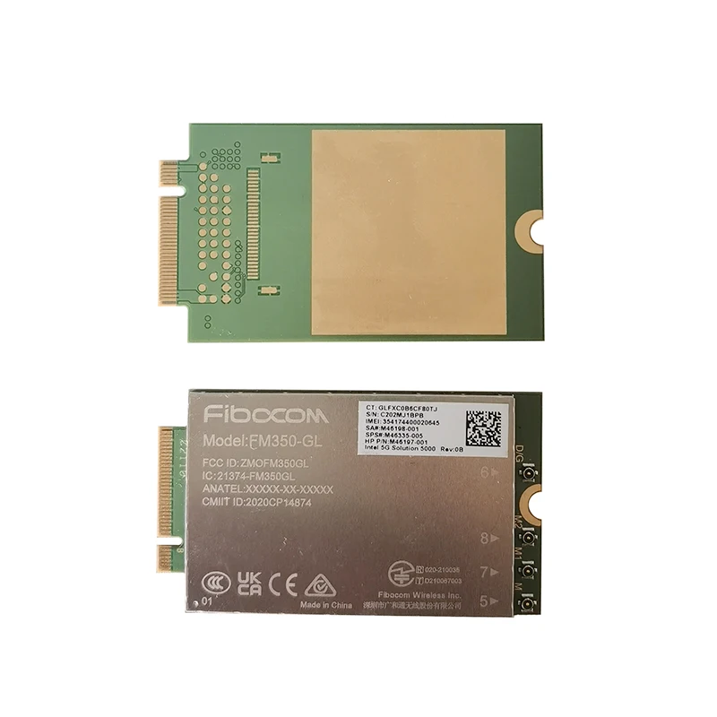 Fibocom FM350-GL 5G M.2 Module For HP X360 830 840 850 G7 Laptop 5G LTE WCDMA 4x4 MIMO GNSS Module