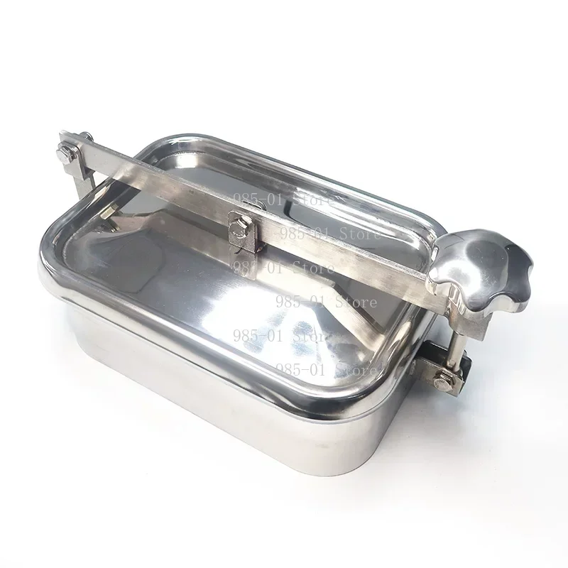 

Прямоугольный люк-крышка для резервуаров 250x150 мм из нержавеющей стали 316 для емкостей для хранения