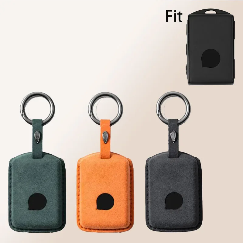 

Suede Leather Car Key Case Cover for Volvo S60 S90 XC40 XC60 XC90 V60 V90 T6 T8 Smart Remote Key Shell Protection Accessories