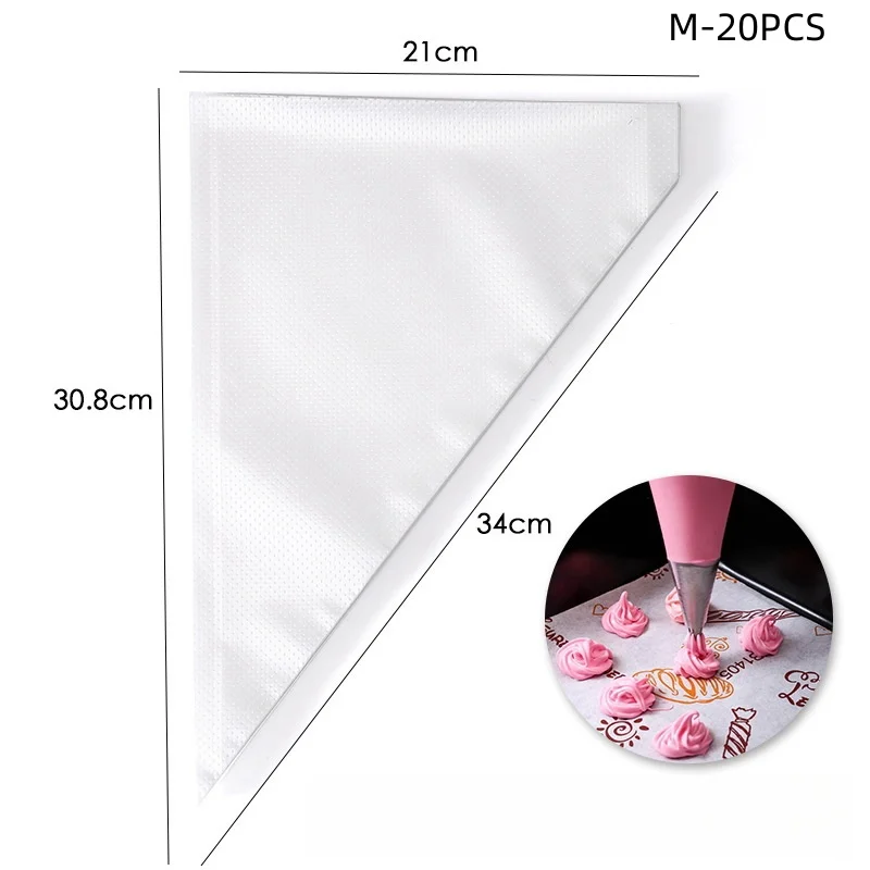 100/50/20 stücke Einweg-Spritz beutel Gebäck Zuckerguss Fondant Kuchen creme zum Dekorieren von Gebäck Kuchen Backwerk zeuge