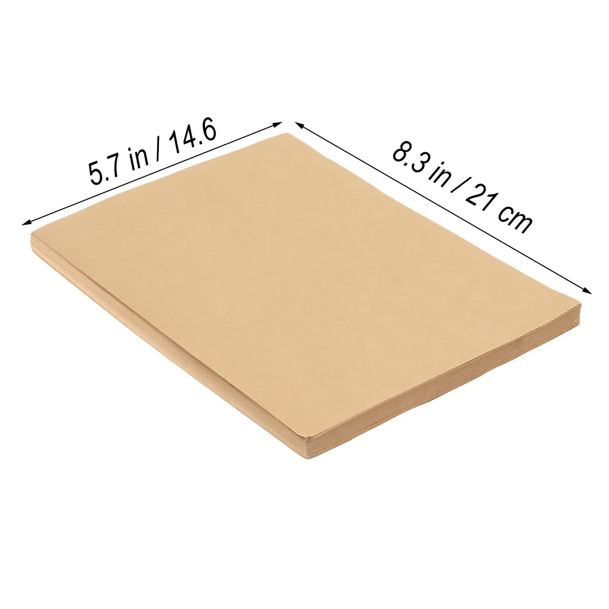 100Sheets Vintage Kraft Letter Writing Paper Retro Lined Stationery Set for Calligraphy Notes Letters Letter Writing Paper