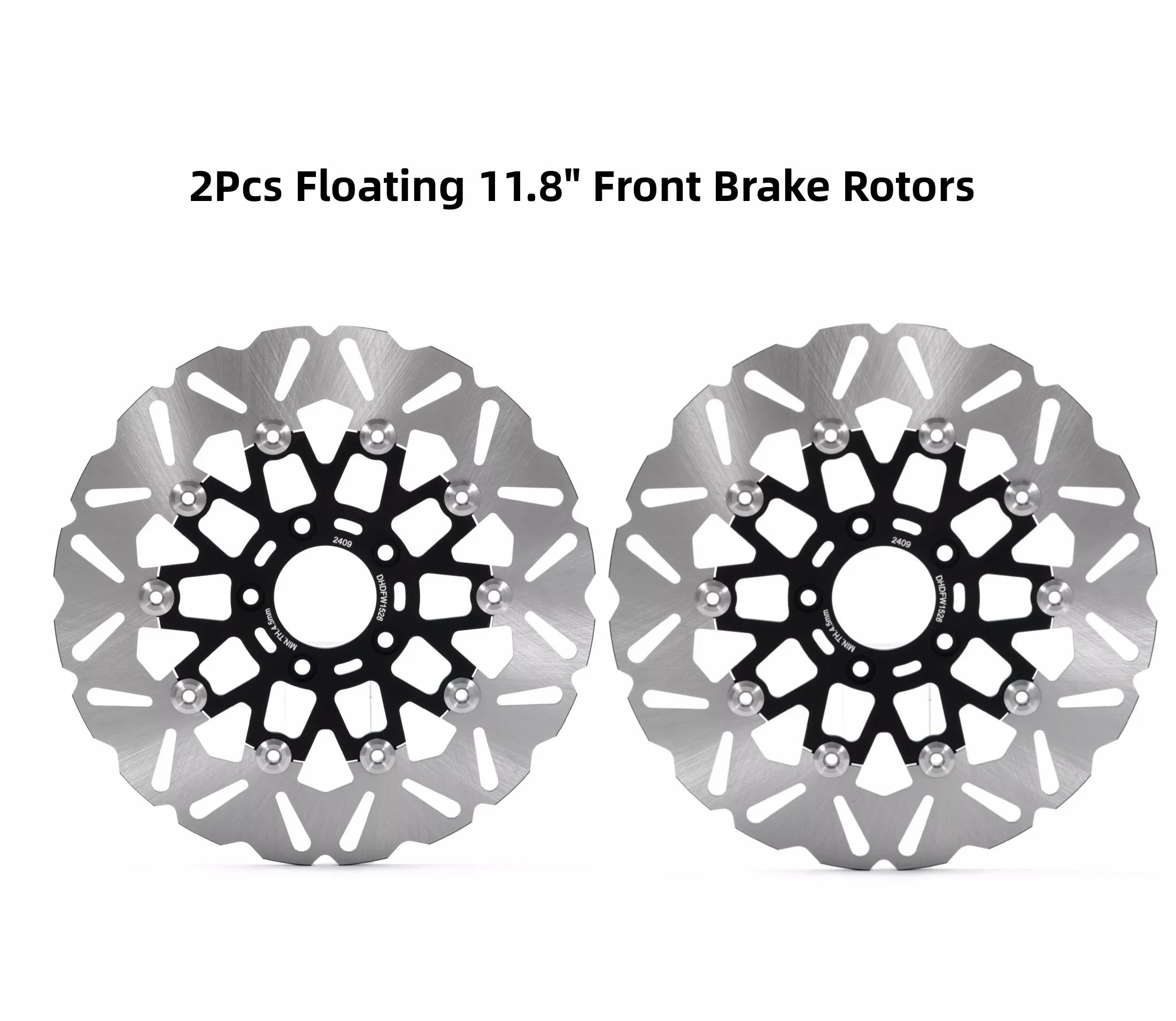 BIKINGBOY Front Brake Disks Discs Rotors for Harley FLHR Road King FLHX Street Glide FLTR FLHR FLTRX FLHT Electra Glide FLHP 11