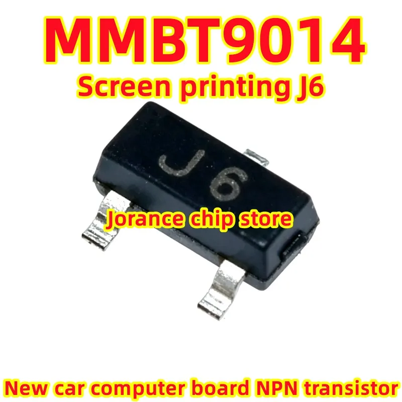MMBT9014 silk screen J6 package SOT23 brand new automotive computer board NPN transistor