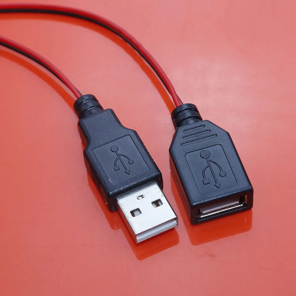 JCD 1Piece USB to 4MM Banana Plug Test Lead A Female Charging Cable USB Socket to Banana Plug Connection Conductive Wire