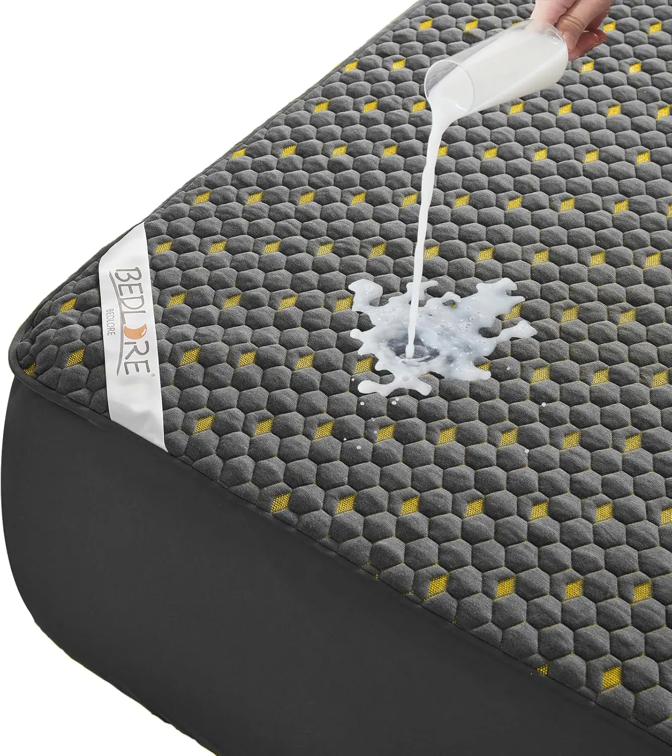 

Waterproof Mattr Protector, California King Size Mattr Pad Fitted 6""-18"" Deep Pocket, 3D Air Fabric Bed Mattr Cover Noisel