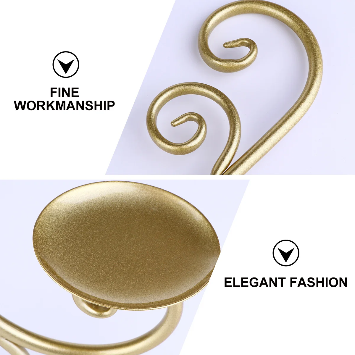 

1Pcs Elegant Iron Candlestick Modern Home Decor for Special Occasions Bedroom Living Room Hanging Candlestick Holder