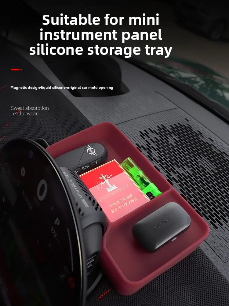 

Car Central Control Storage Box Decoration Interior Storage Box Behind The Screen Accessories for BMW Mini J01/J05/U25