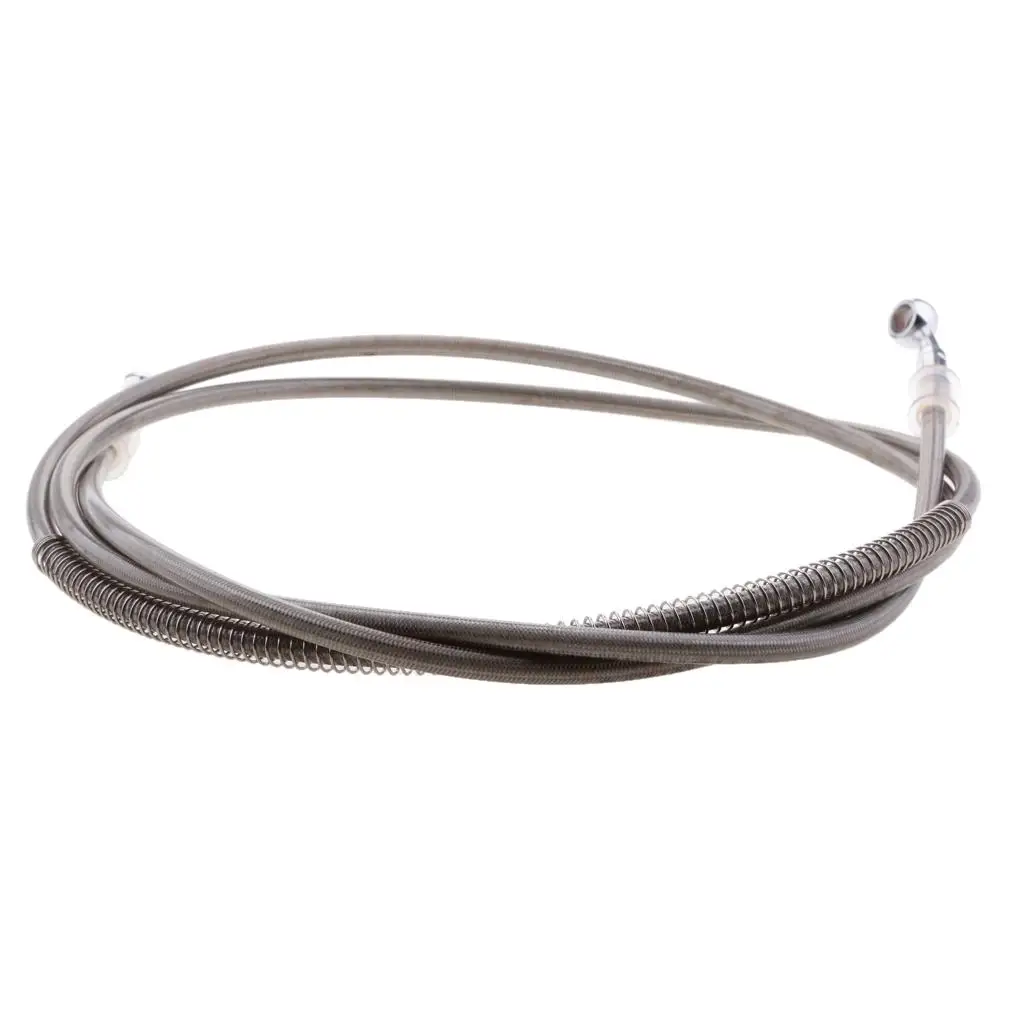 220 سنتيمتر مضفر دواسة فرامل خرطوم زيت خط الأنابيب صالح لمعظم الدراجات النارية #2