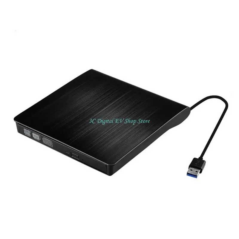 E74D External DVD Drive Optical DVD Drive for Burner Writer Reader Portable DVD Drive