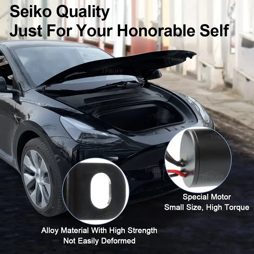 For Tesla Model Y Car Frunk Soft Closing Lock Front Trunk Auto Close Electric Cover Automatic Lock Closer 2021 2022 2023 2024