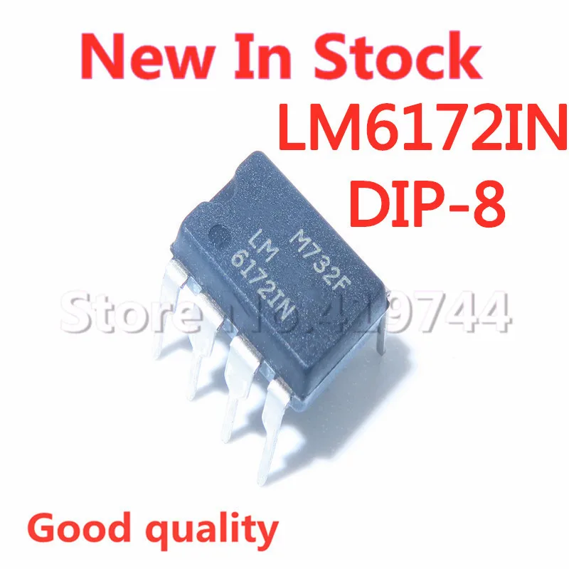 5PCS/LOT 100% Quality LM6172 LM6172IN DIP-8 operational amplifier In Stock New Original