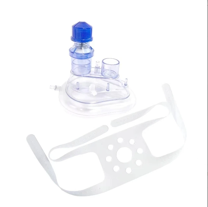 Disposable twin port  mask with peep valve