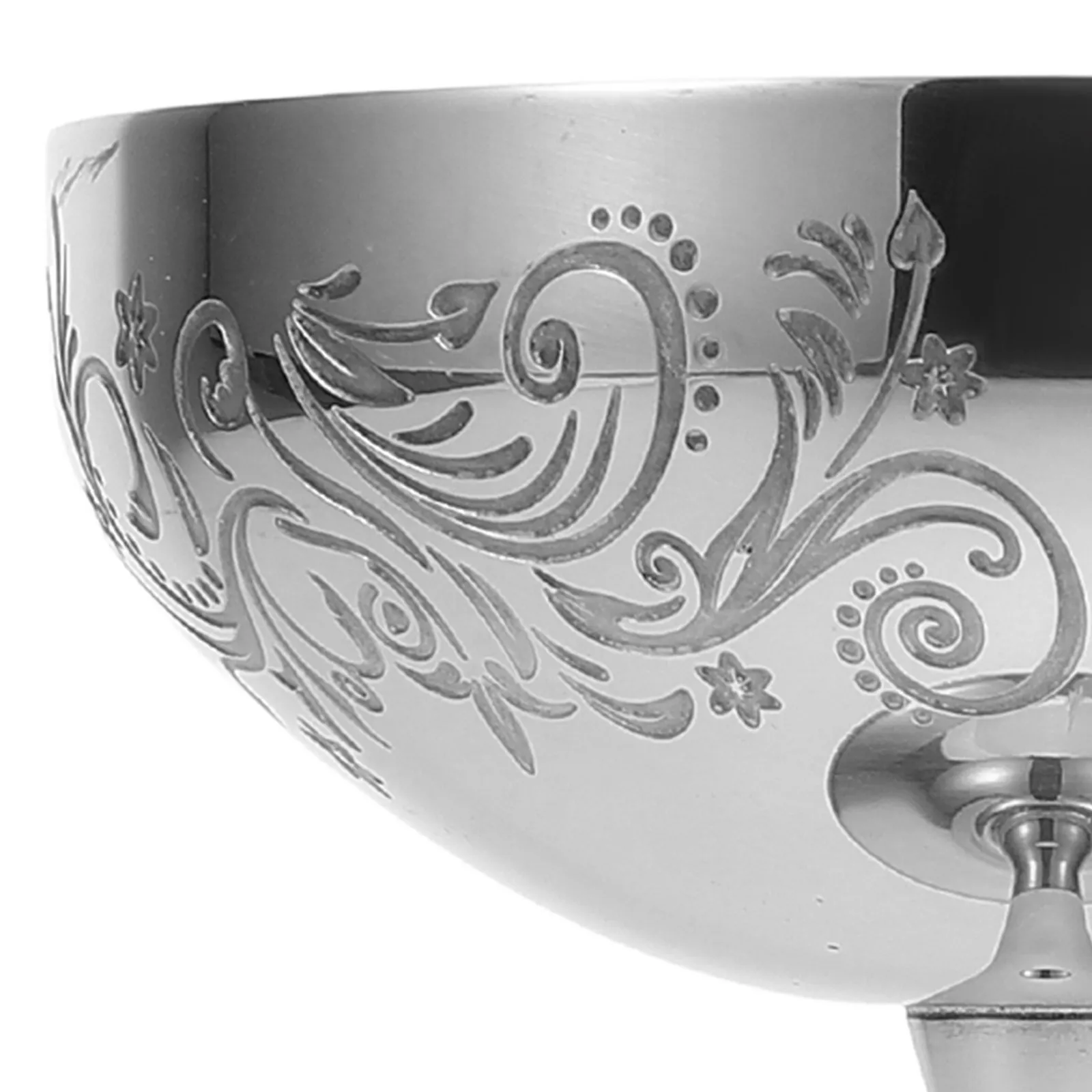 

Металлическая десертная чаша из нержавеющей стали на ножке для мороженого, йогурта, фруктов, конфет, многоразовая