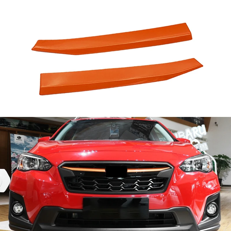 for Subaru XV Crosstrek 2017-2020 Upper Front Grille Grill Moulding Strips Cover