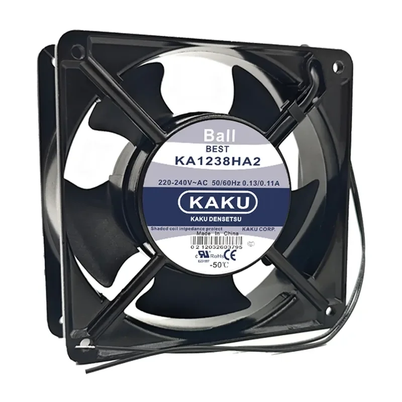 New Original KAKU Card Solid KA1238HA2 12038 Cooling Fan for 220V 0.13A High Temperature Operation 12cm