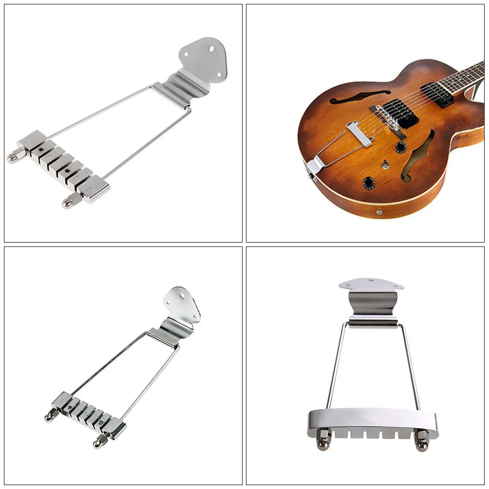 

Electric Guitar Bridge Replacement Parts Practical Saddle Zinc Alloy Supply Useful Tremolo System Musical Instrument