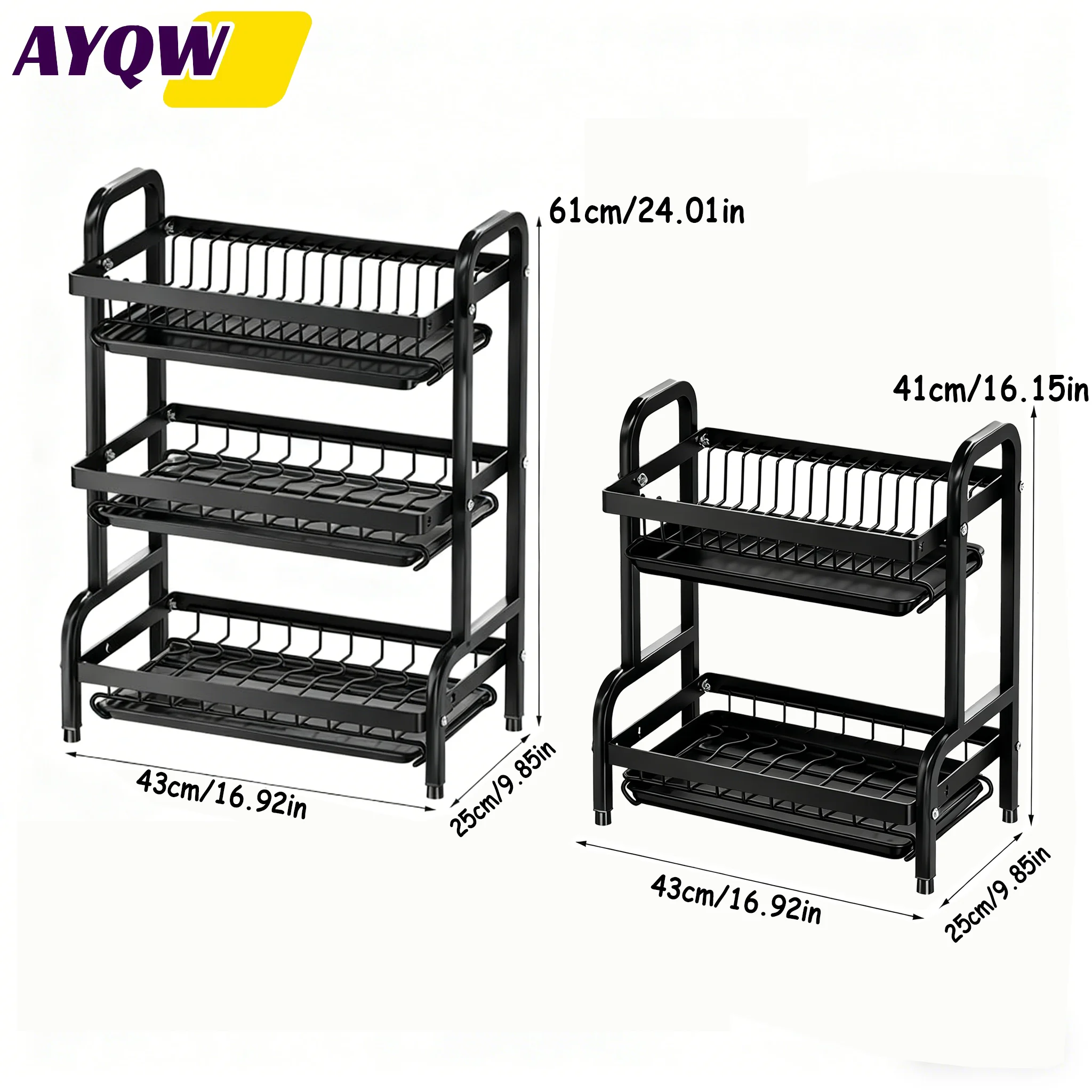 3-Tier Dish Drying Rack 5