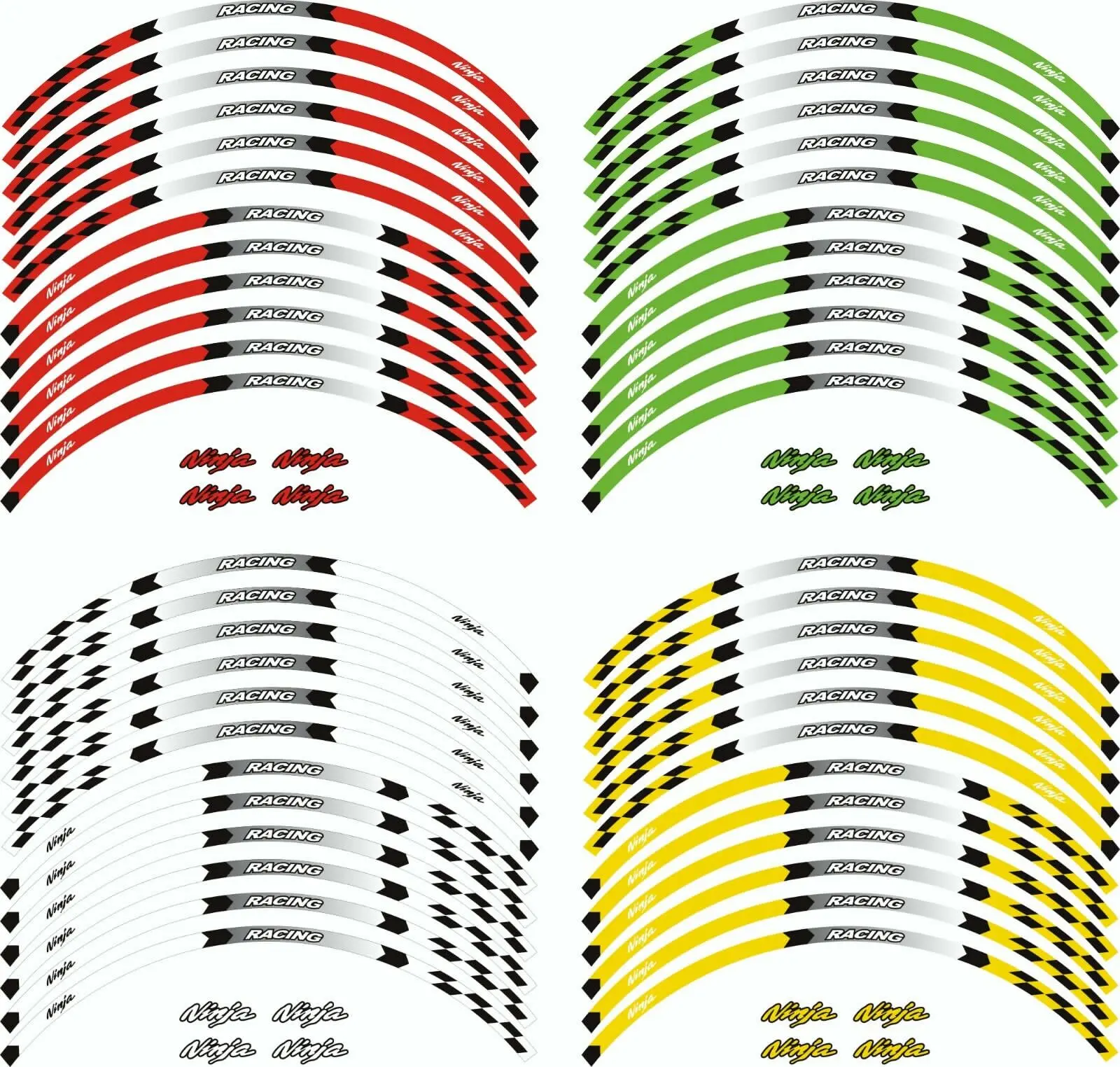 Motorrad Zubehör Felge Streifen Rad Band Aufkleber Aufkleber Für Kawasaki ninja400 ninja400 ninja 300 ninja 600R 500/R