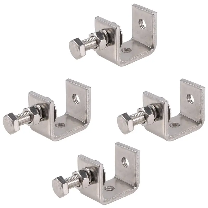 [NEWA76K!】 4PCS 16-25Mm Heavy Duty Woodworking Clamp Set 304 Stainless Steel C Clamp Tiger Clamp Tools For Welding/Carpenter