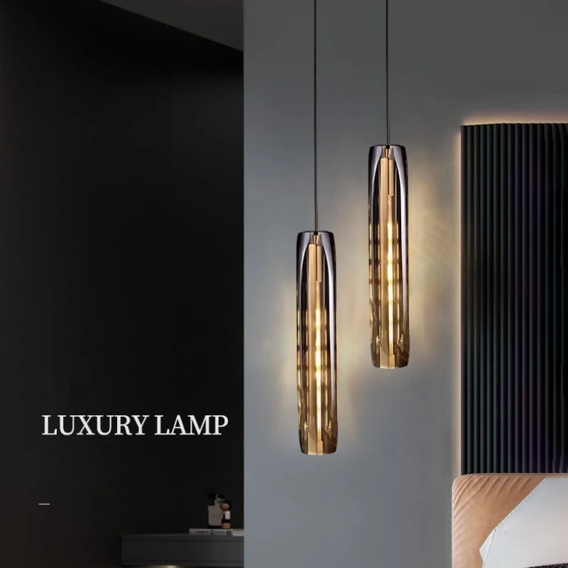 

Modern Glass Chandeliers Nordic Gold Black Copper Pendant Light Crystal LED Hanging Light for Living Room Home Decor Indoor Lamp