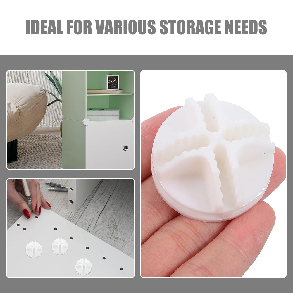 25 قطعة من موصلات المكعب البلاستيكية DIY لرفوف تخزين شبكة الأسلاك سهلة التجميع وحدات تنظيم مكتب المدرسة المنزلية