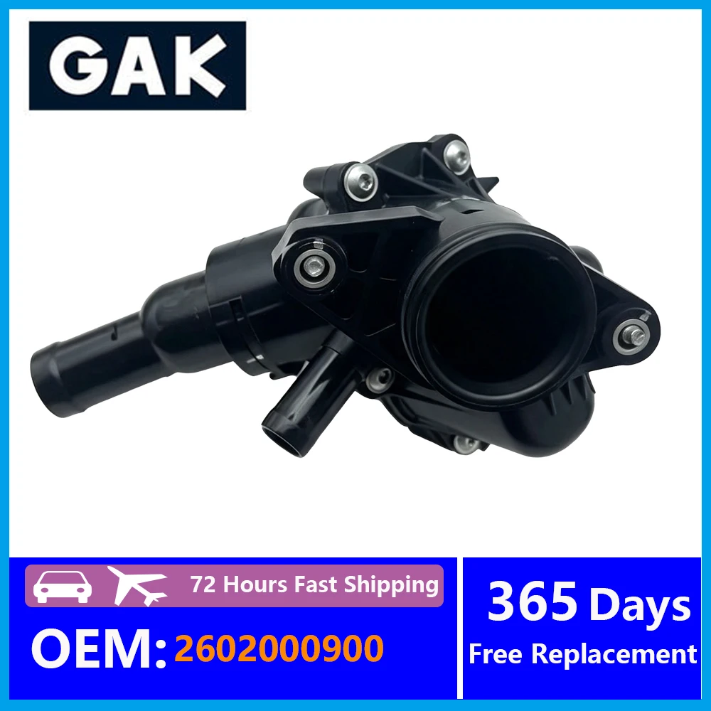 1PCS 2602000900 GAK Cooling Water Thermostat Accessories For Benz W177 V177 A250 A220 C118 CLA250 CLA220 H247 GLA250 GLA220