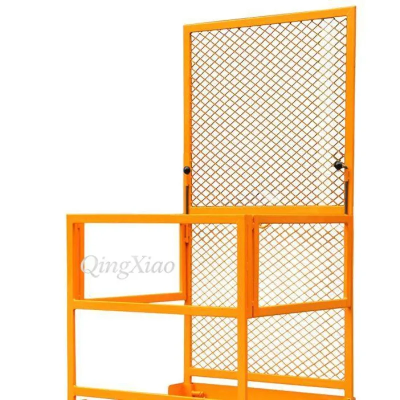 300KG Forklift Supporting Human Lifting Safety Platform Full Protective Fence New Heavy Duty Cage Design Safe Barrier Structure