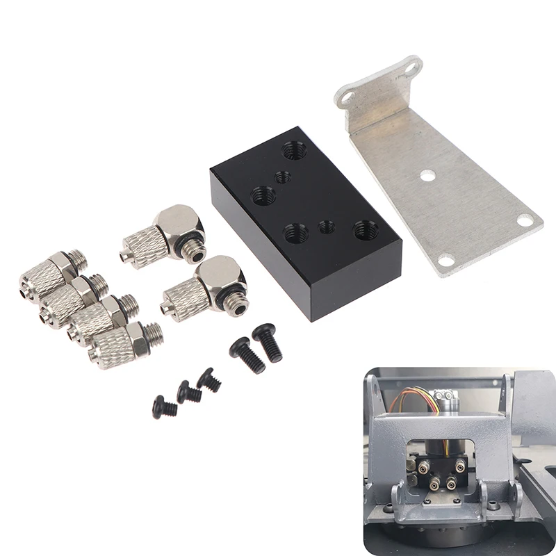RC Hydraulic Model Big Arm Sub-oil Circuit Block Two-way Three-way Valve Block 1/12 Excavator Model Accessories Loose Parts