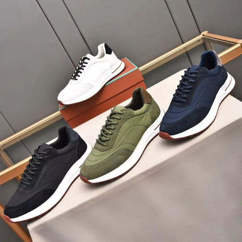 

Versatile Men's Matte Leather Splicing Tarp Casual Sports Shoes Fashionable, Comfortable and Simple Outdoor Running Shoes