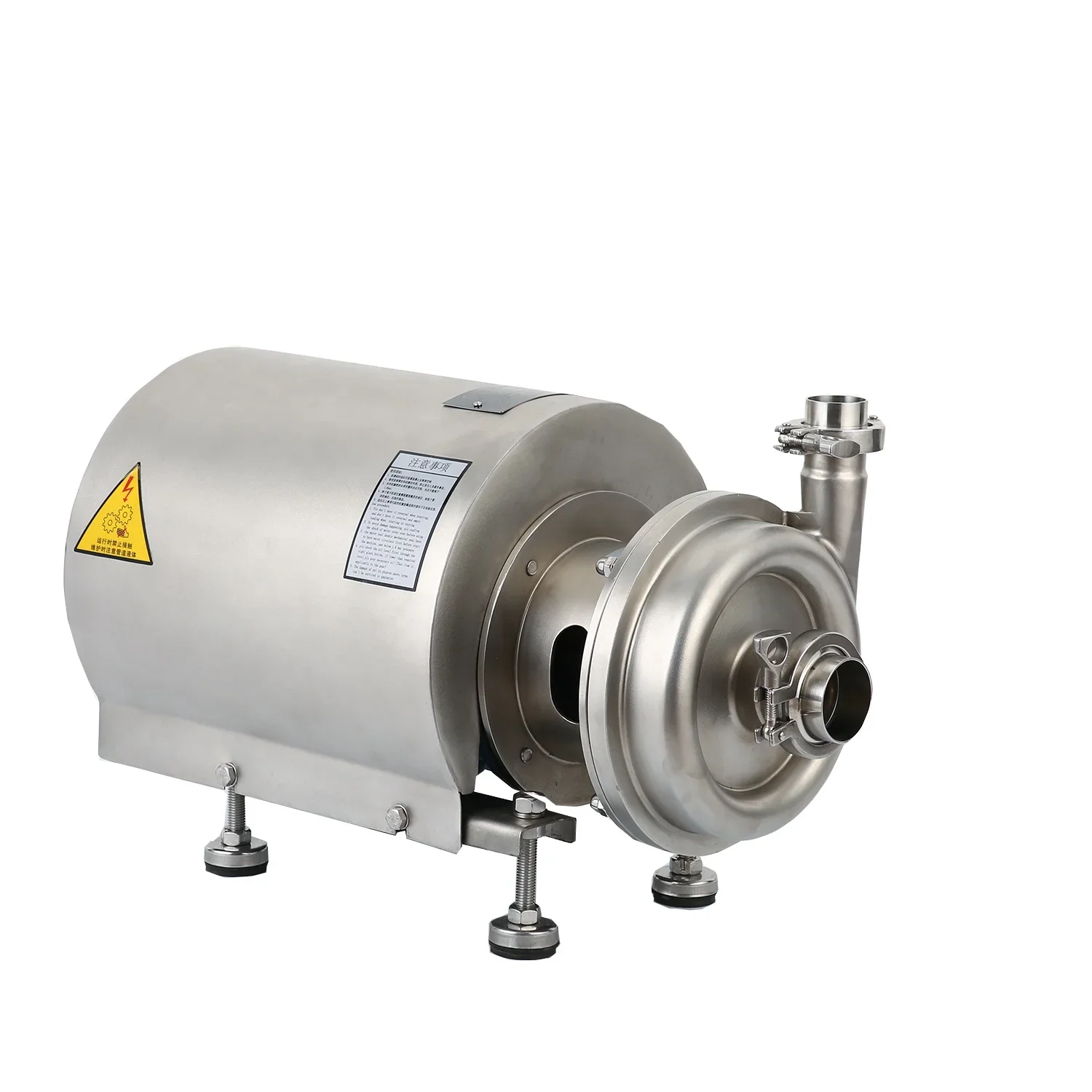 Stainless steel sanitary centrifugal pump, dairy beverage, juice, beer, water, food grade 304 horizontal sanitary pump