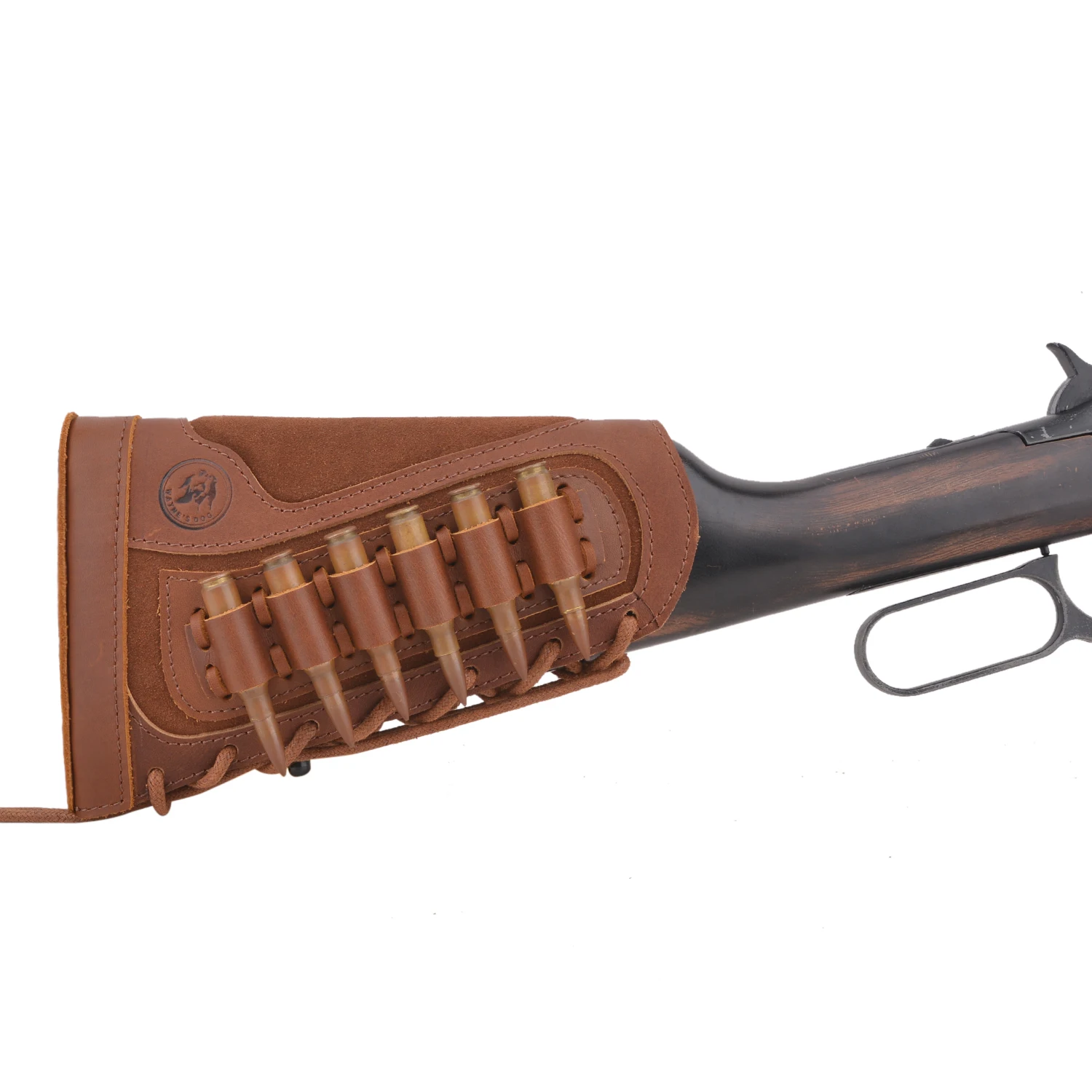 full-grain-leather-rifle-cover-shotgun-buttstock-for-357-30-30-30-06-308-22lr-12ga-16ga-20ga-for-right-handed