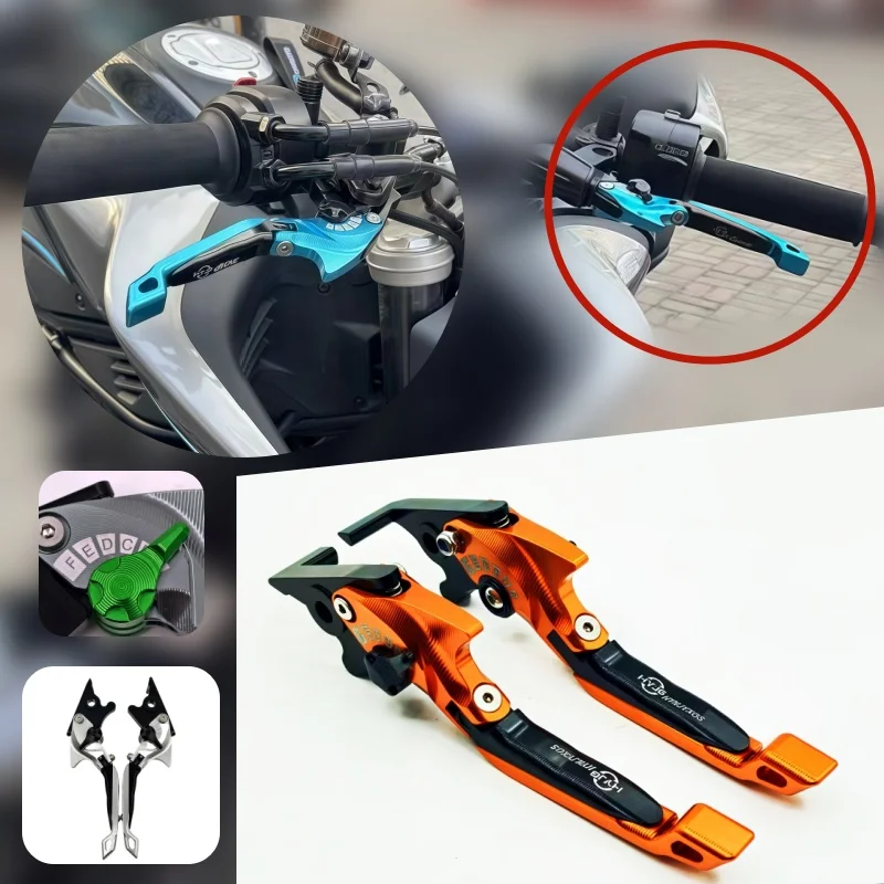 

For BMW F850GS F750GS 2019-2022 F900R F900XR 2020-2022 Motorcycle Parts 3D Brake Lever Set Foldable Adjustable Handle Levers