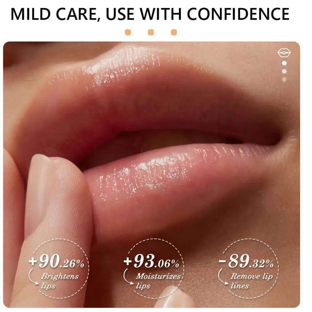 Máscara de clareamento labial, clareamento para lábios escuros, hidratação Remover pele morta, reduzir a pigmentação, Bubble Repair, P5C7