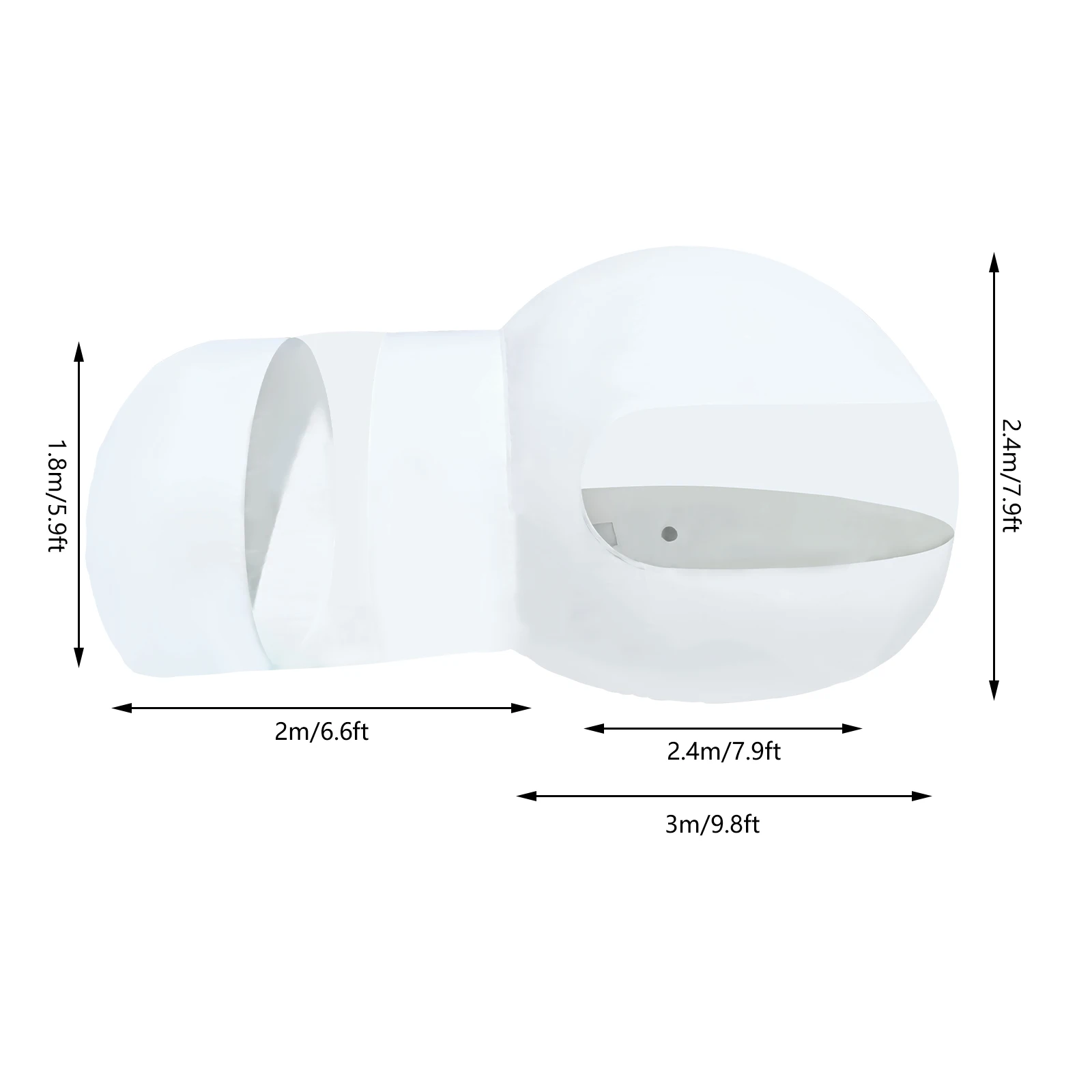 Tienda de campaña inflable con burbujas, tienda de campaña con cúpula transparente para exteriores de grado comercial, tienda de campaña con soplador de aire para patio familiar