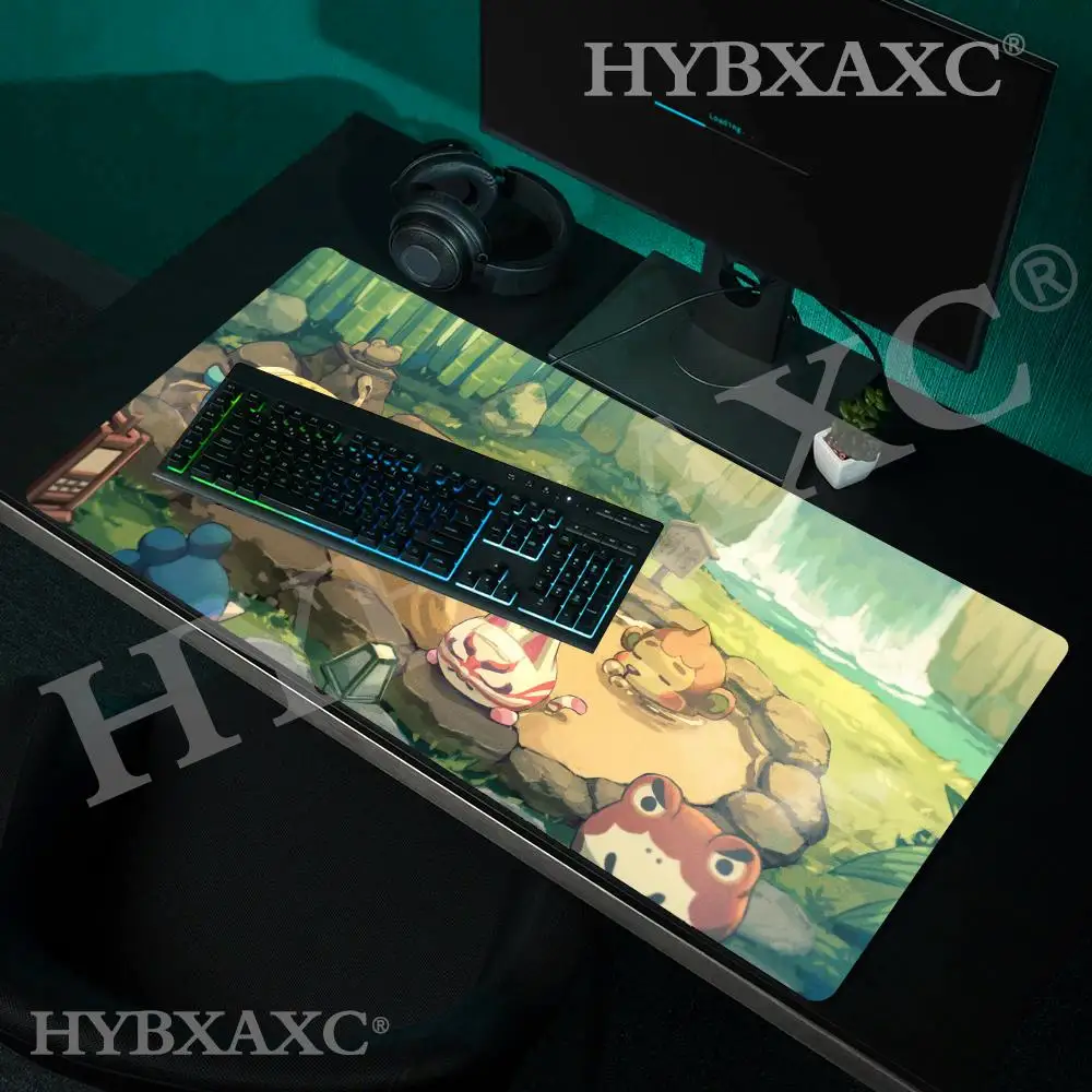 

HYBXAXC Game A-Animal C-Crossing Mouse Pad Cute HD Desk Pad Extended Gaming Keyboard Mats Large 90x40cm XXL Gamer Mousepad