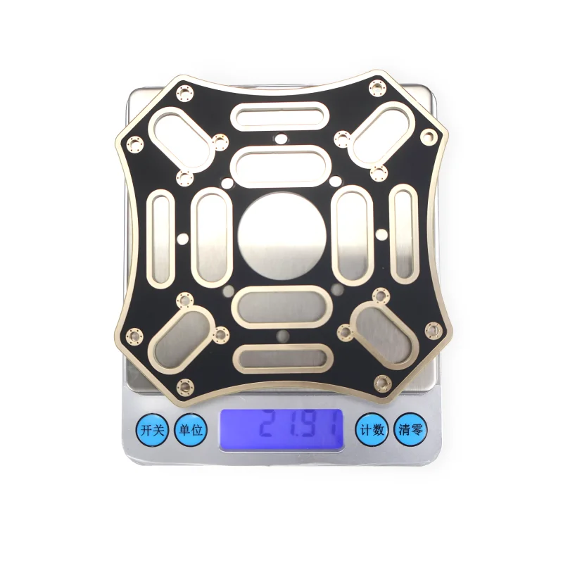 Calidad excelente 1 Uds DJI F450 placa central superior PCB tablero de marco principal, placa superior para reparación de cuadricópteros (negro)