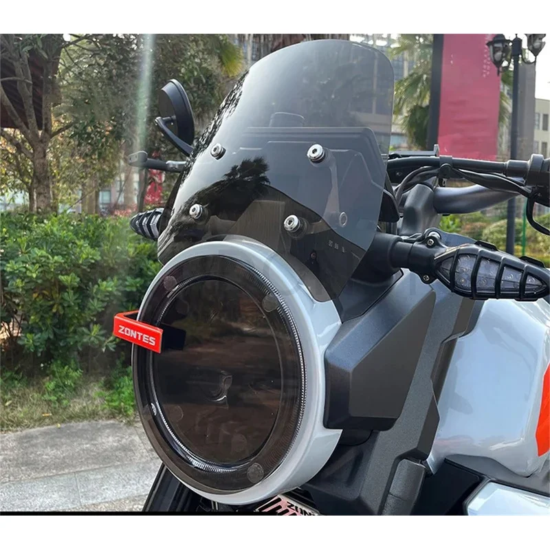 ل ZONTES GK 350 ZT350GK 25 سنتيمتر دراجة نارية الزجاج الأمامي سكوتر الزجاج الأمامي منحرف الرياح ل ZONTES GK350 350GK